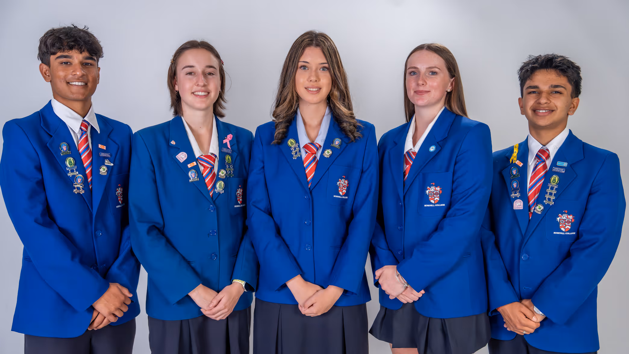 Rosehill College students in school uniform