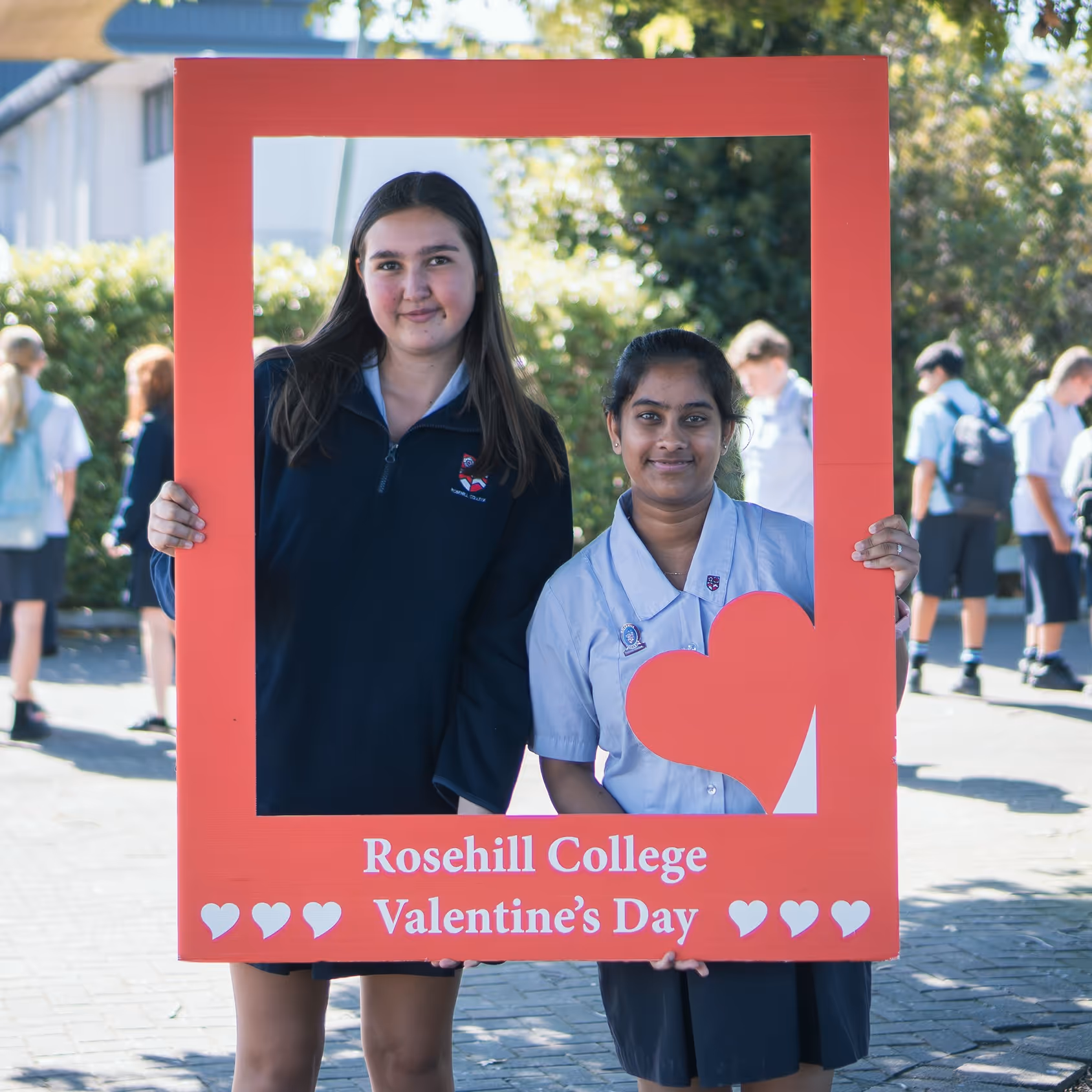 Rosehill College Interact Club students at a fundraising stall