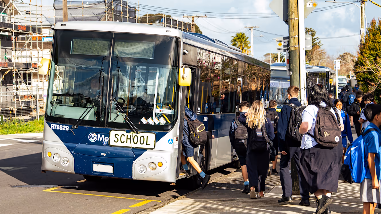 Students travelling to Rosehill College