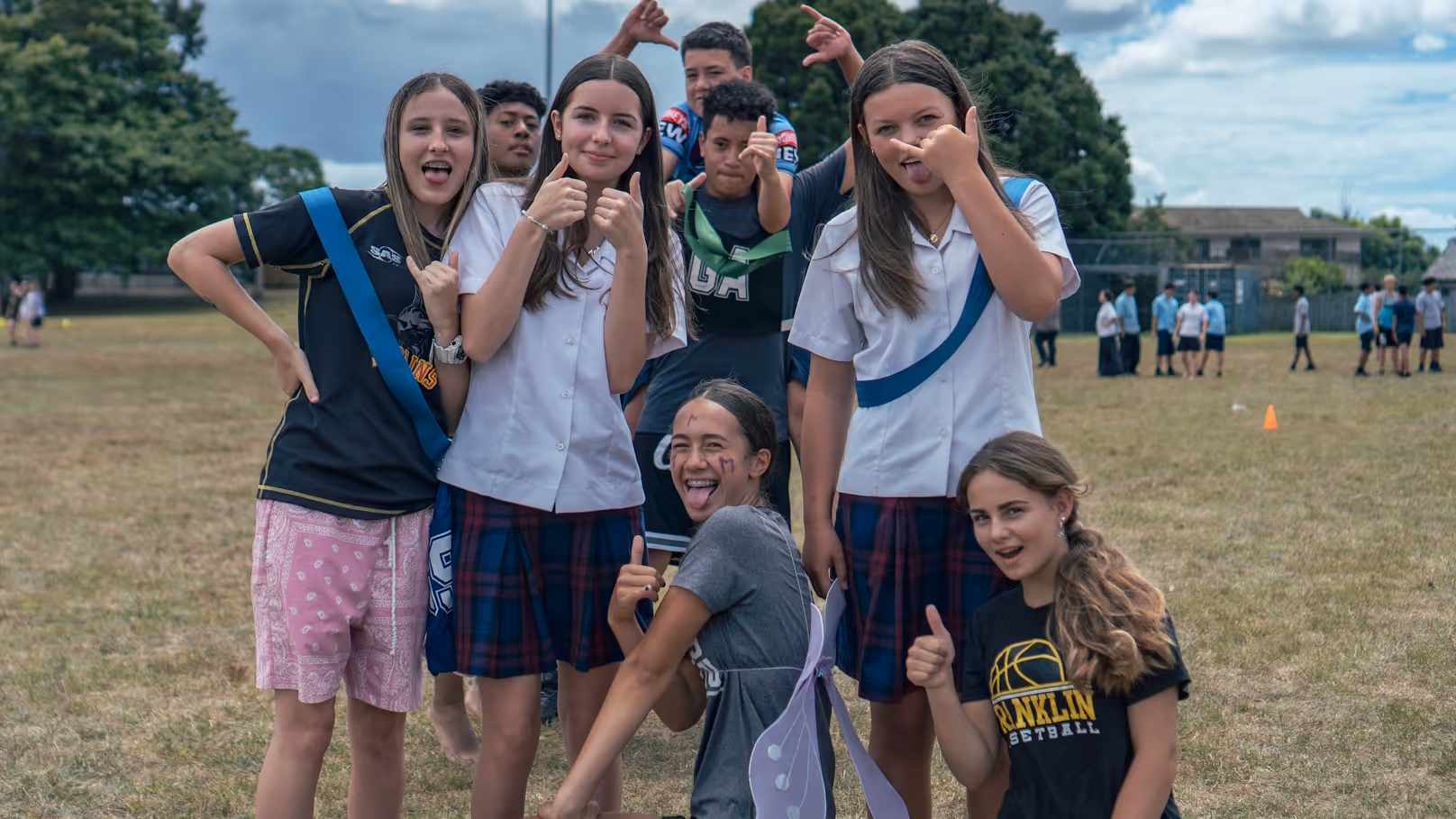 Students enjoying the friendly community at Rosehill College