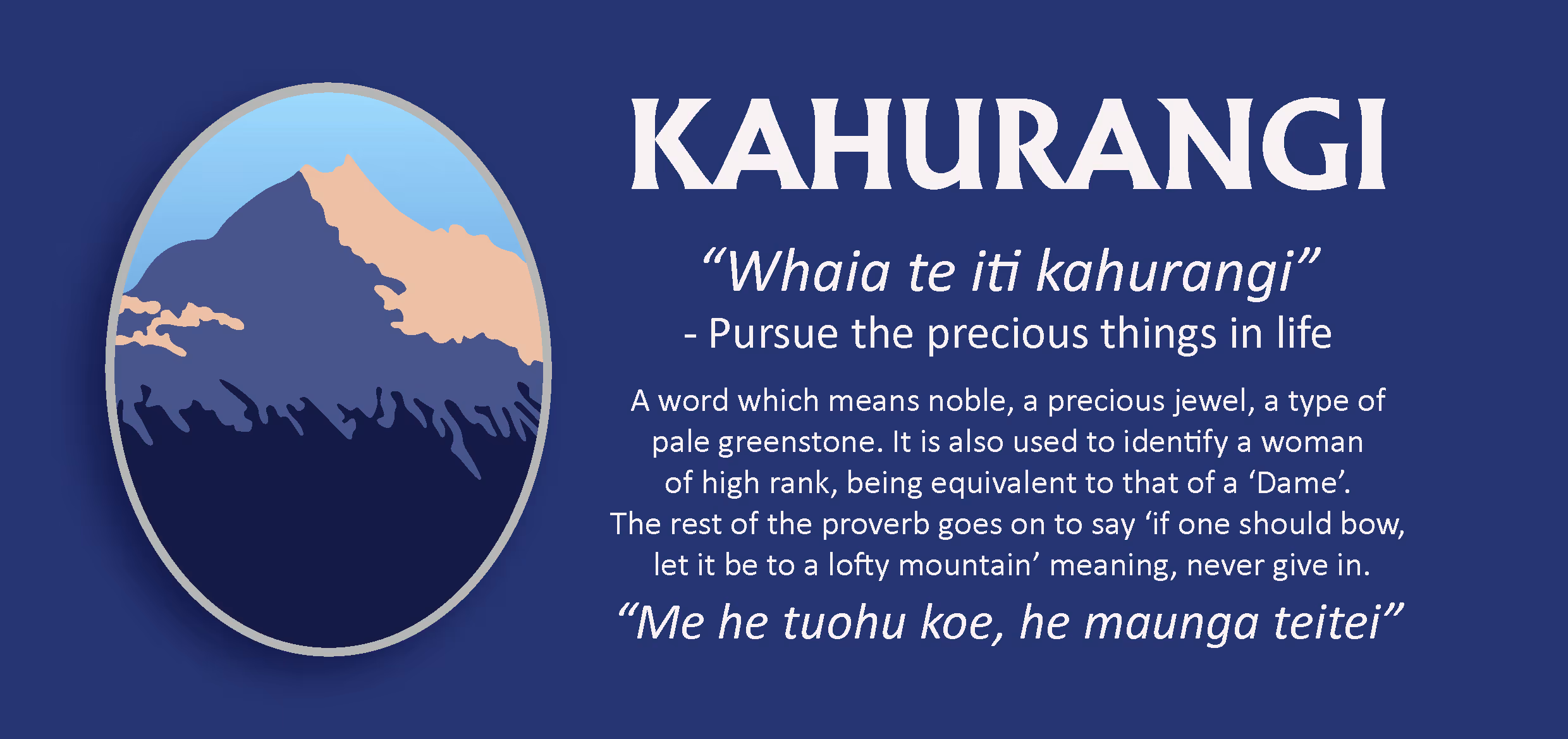 Kahurangi house emblem